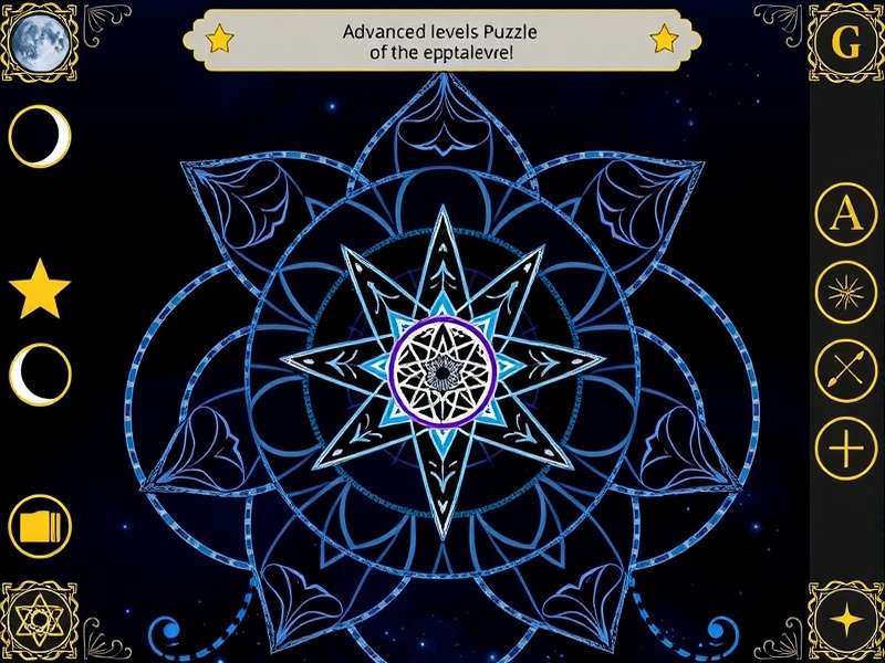 Mystic Moon Mandala gameplay showing intricate mandala patterns