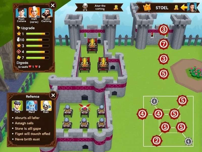 Royal Fort Defender battle strategy diagram showing optimal unit placement