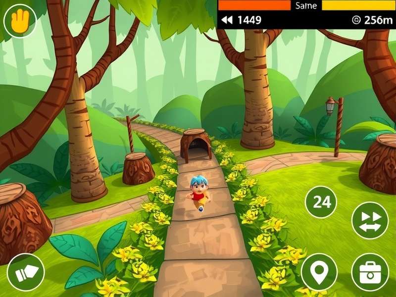 Zippy Jungle Run strategy guide showing optimal path through obstacles