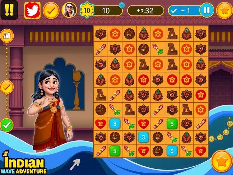 Character lineup from Indian Wave Adventure showing diverse representation