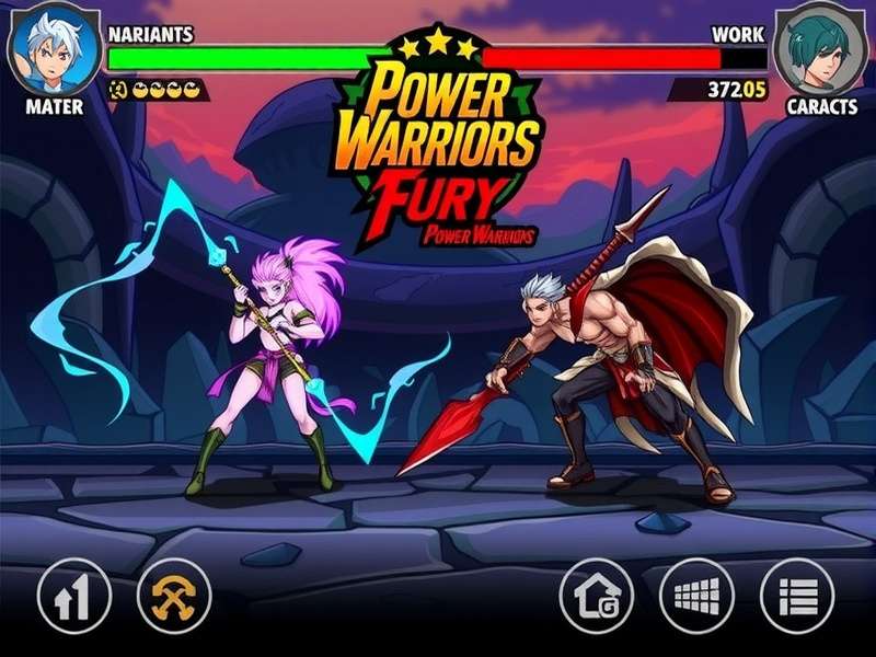 Power Warriors Duel Fury Character Selection Screen