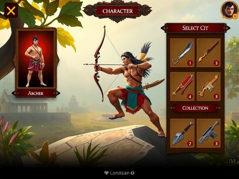 Weapon collection in Indian Archero Epoch Triumph