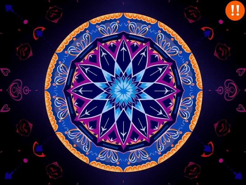 Mystic Moon Mandala puzzle solving interface