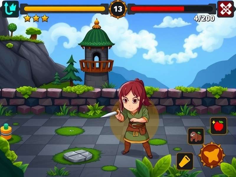 Epic Anise Adventure combat interface showing tactical battle