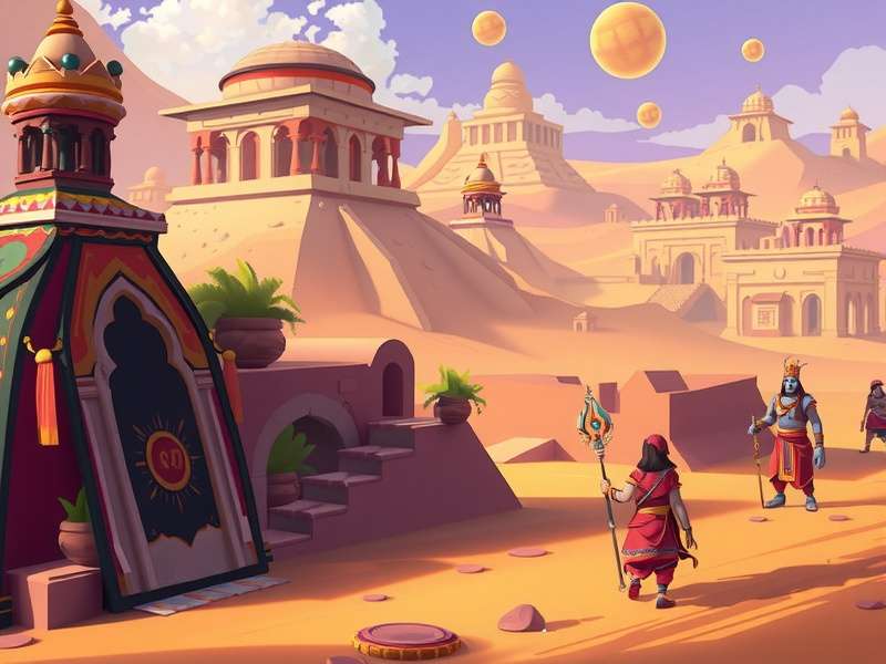 Character artwork from Mystical Tandoori Landscapes showing diverse Indian-inspired designs