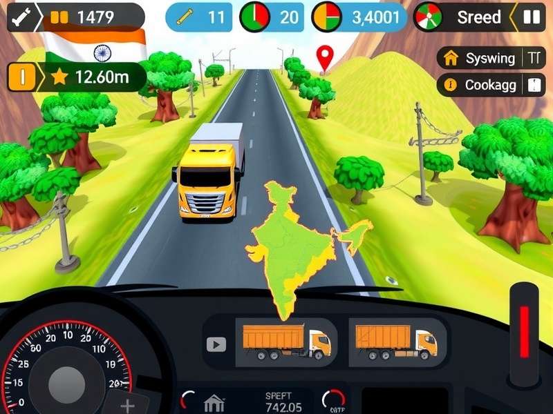 Cargo Dash Express showing different Indian truck designs