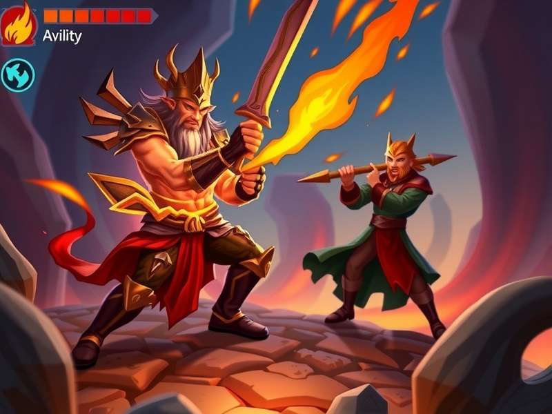 Inferno King Flame Dominator gameplay screenshot showing character combat