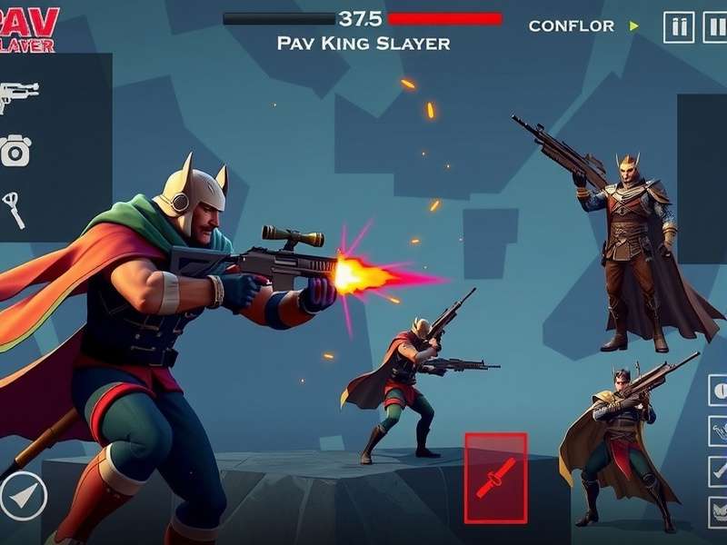 Pav King Slayer weapon selection screen showing various firearms