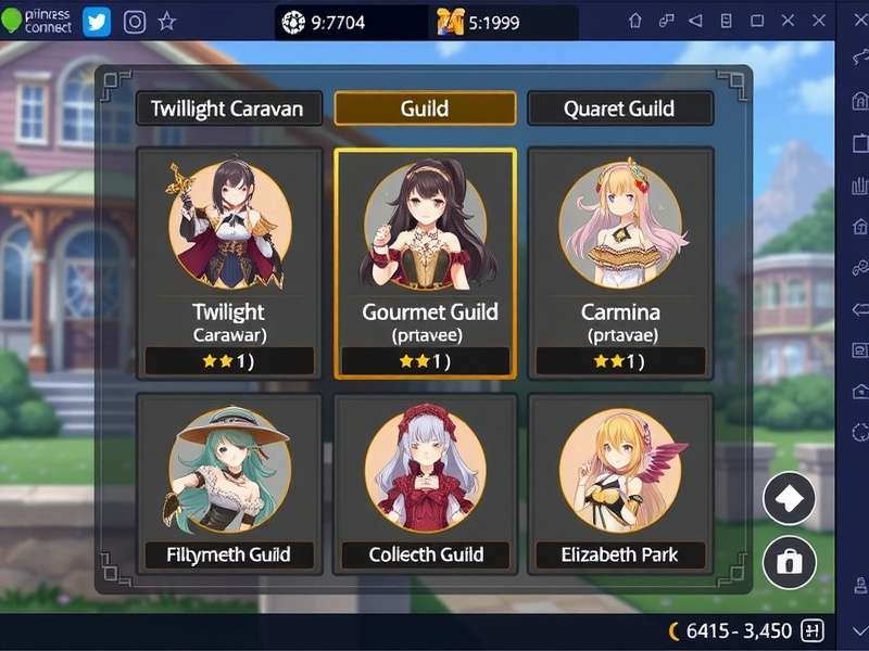 Princess Connect Re:Dive character collection screen