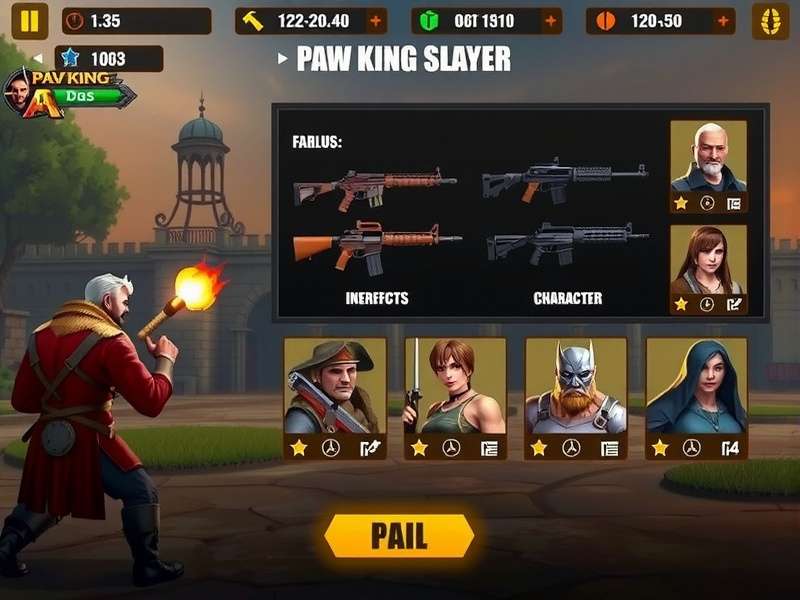 Pav King Slayer gameplay screenshot showing character in action