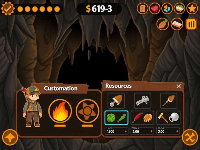Cave Expedition Ace character customization options