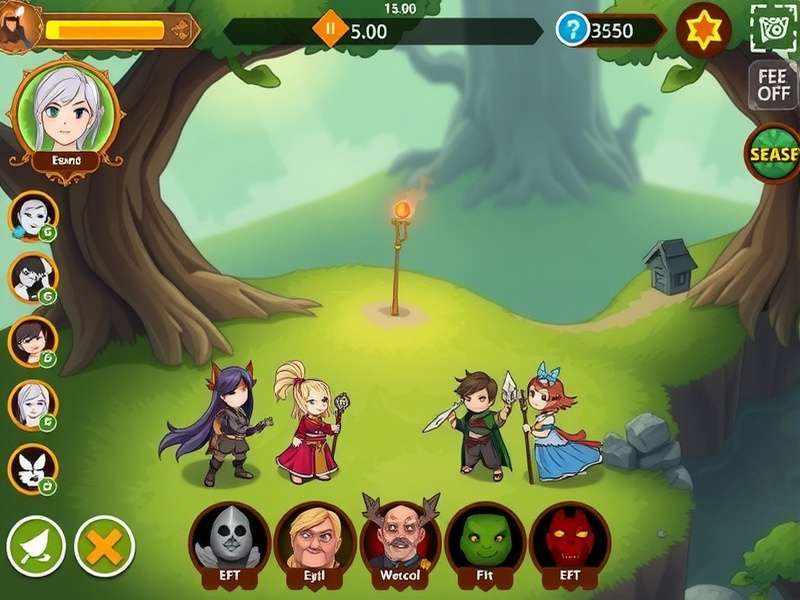 Mystic Fennel Saga story scene with characters interacting