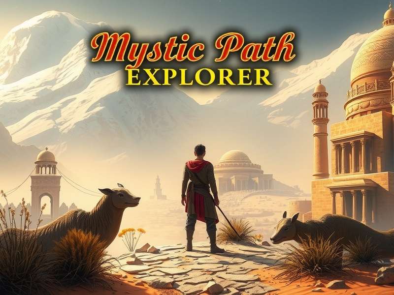 Mystic Path Explorer desert environment with ancient ruins