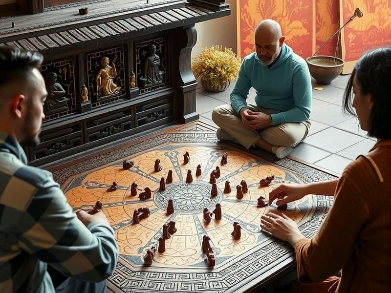 Modern tournament play of Shunga Splendor with diverse participants