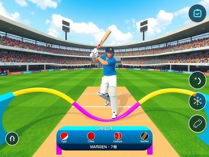 VR Cricket Super League career mode progression screen