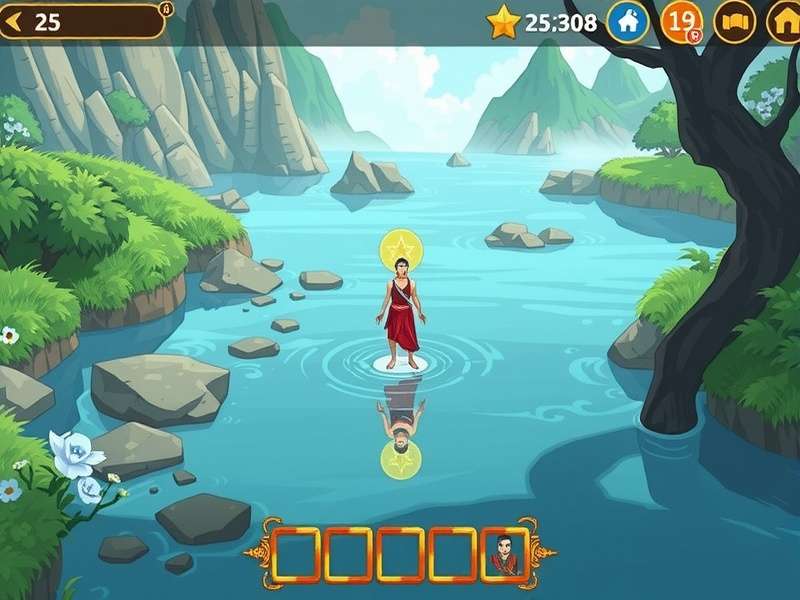 Spiritual Waters Quest character interacting with mythological figure