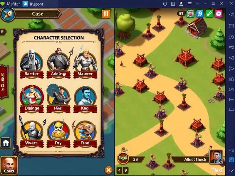 Advanced strategy map showing territory control in Kodambakkam Conqueror