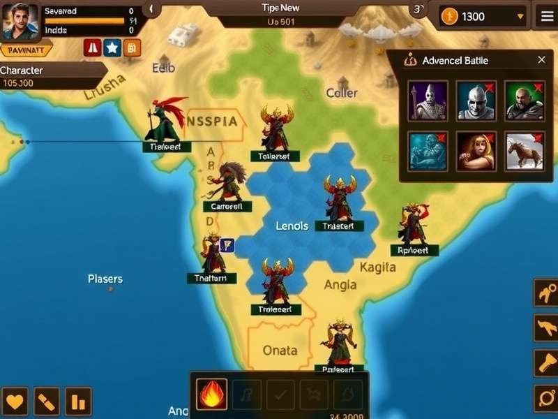 Dominator Overlords India gameplay screenshot showing strategic map view