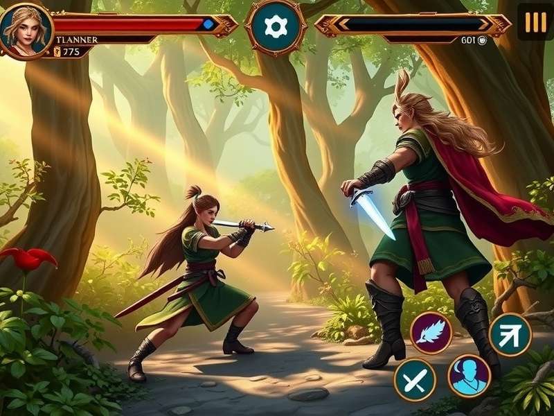 Golden Warrior Mystic Wars gameplay screenshot showing character battles