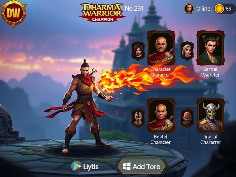 Dharma Warrior Champion character customization interface