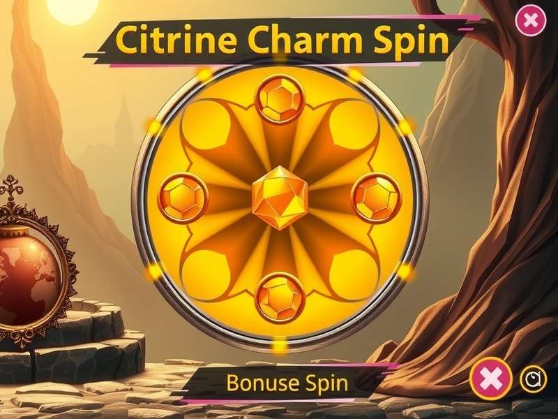 Citrine Charm Spin Bonus Round