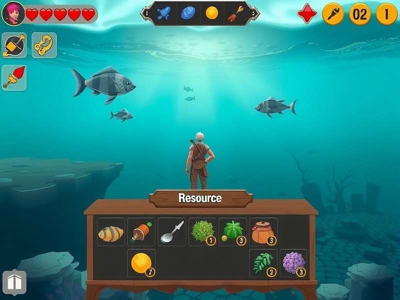 Aquatic Adventure Awaits resource management interface