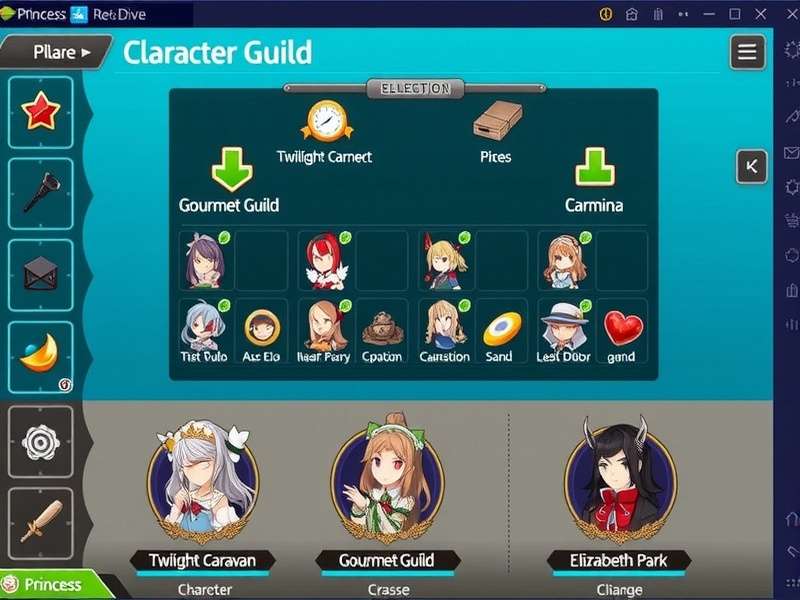 Princess Connect Re:Dive character progression interface