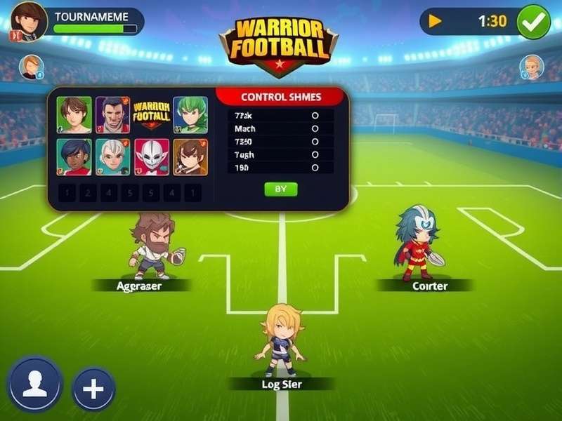 Warrior Football Stars control scheme illustration