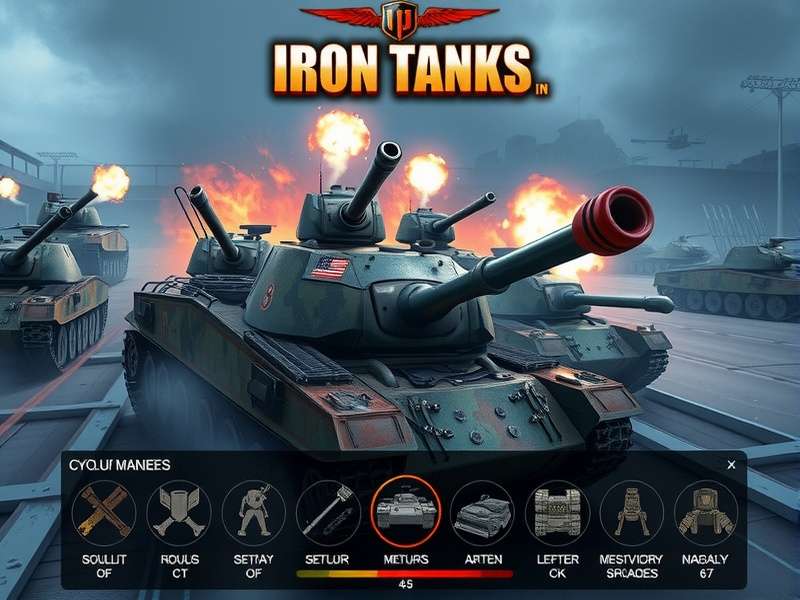 Iron Tanks IN gameplay screenshot showing tank battle