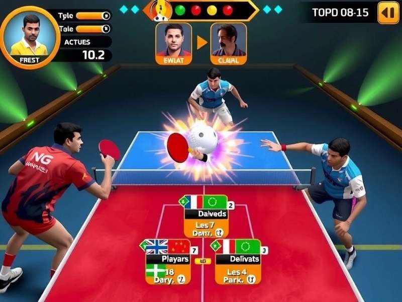 Bharat TT Warriors character customization screen showing various options