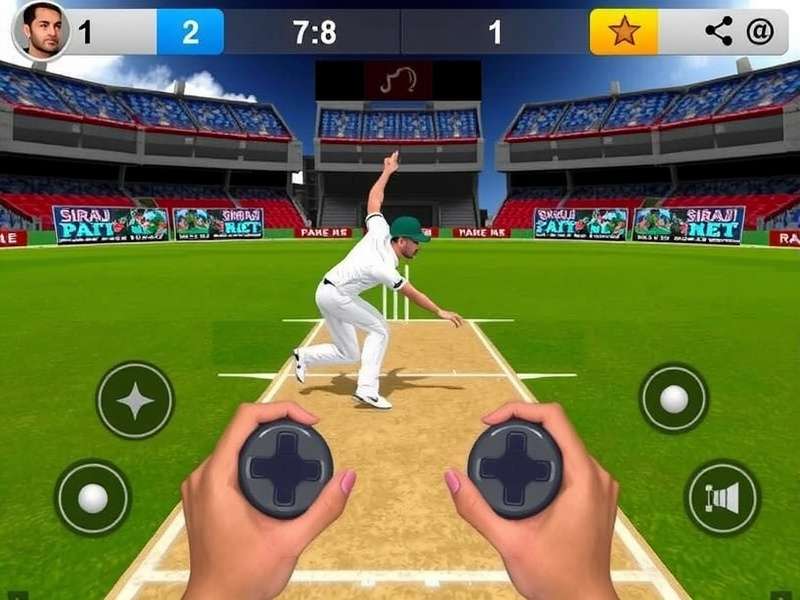 Siraj S Raw Pace gameplay screenshot showing bowling action