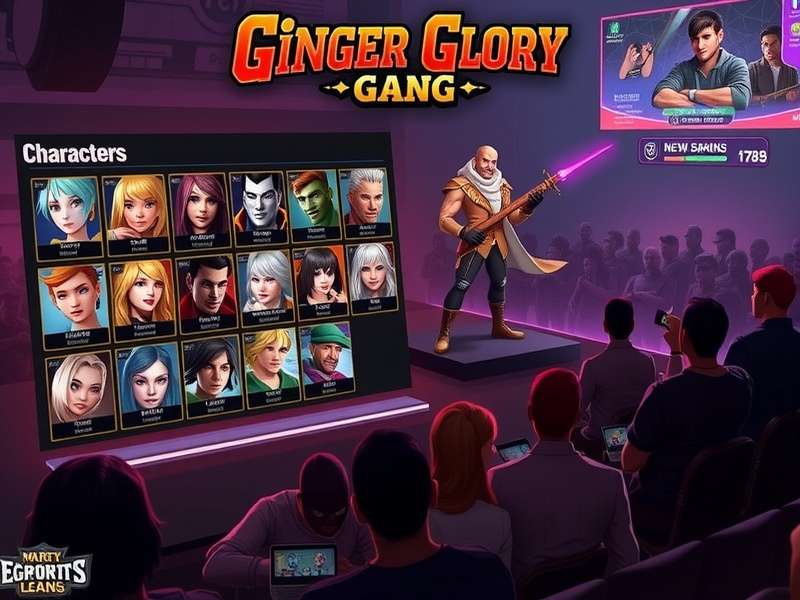 Ginger Glory Gang esports tournament with live audience