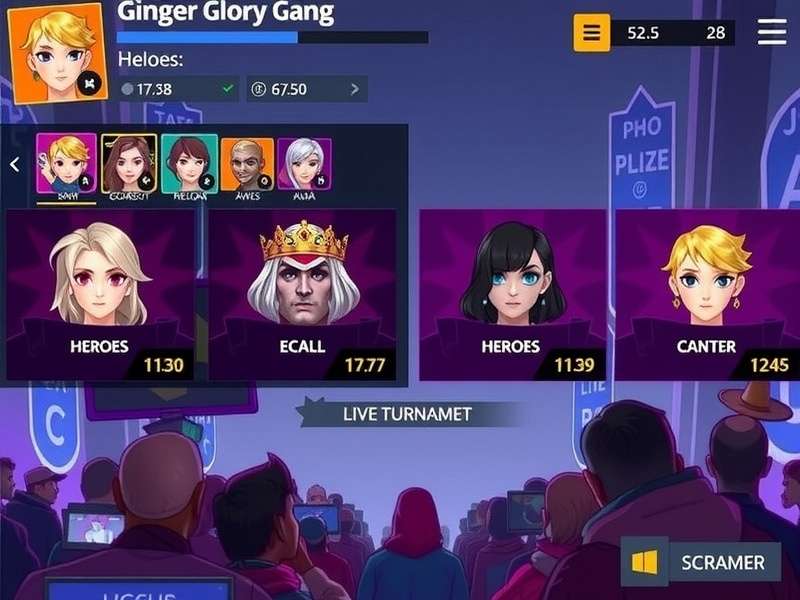 Ginger Glory Gang character roster showing diverse heroes