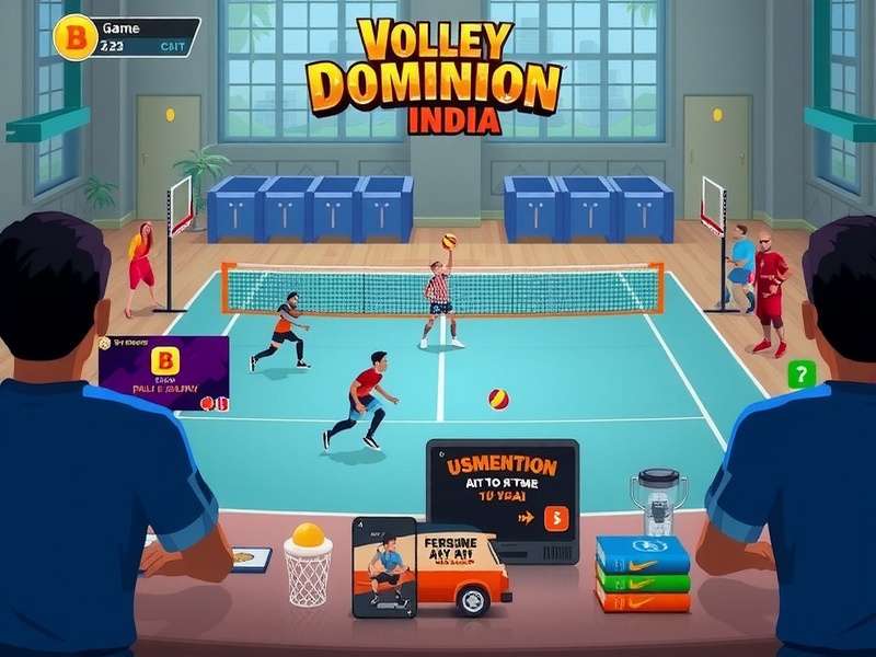Volley Dominion India gameplay screenshot showing match action