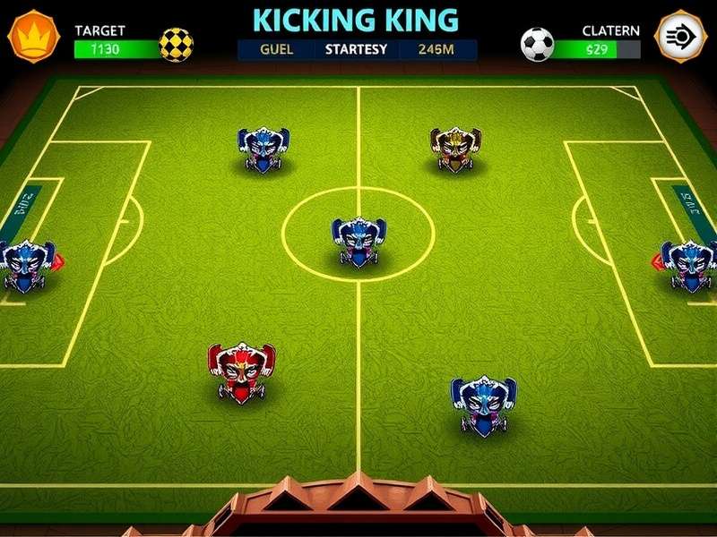 Kicking King court layout and target positions