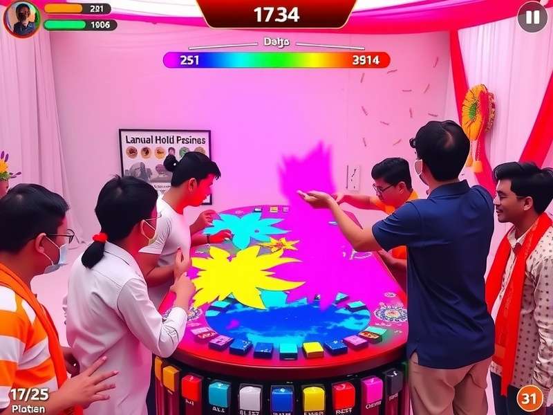 Color Chase community tournament with enthusiastic participants