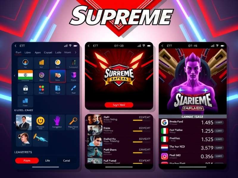 Evolution of Game15 Supreme interface designs