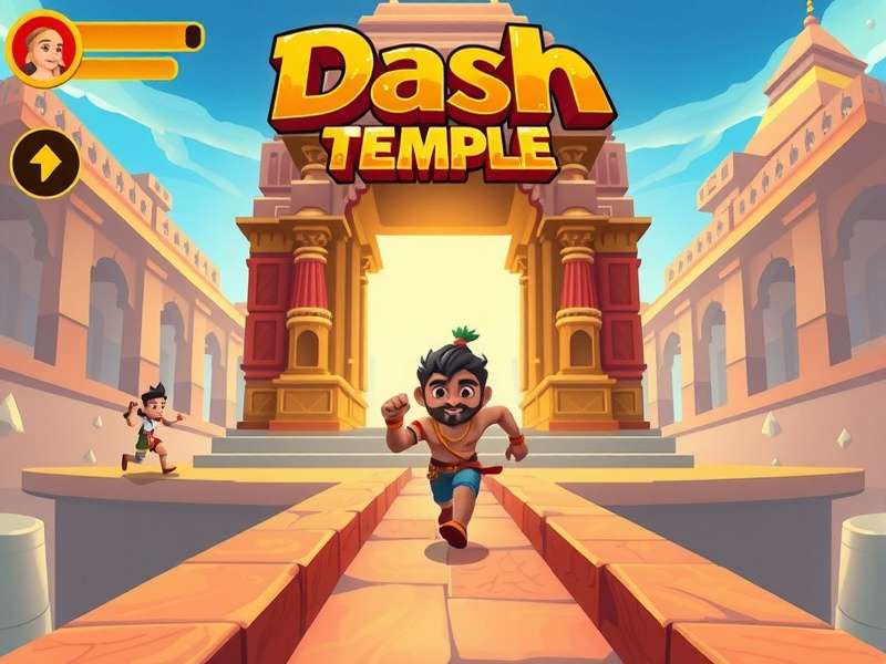 Development team working on Dash Through Temples game design