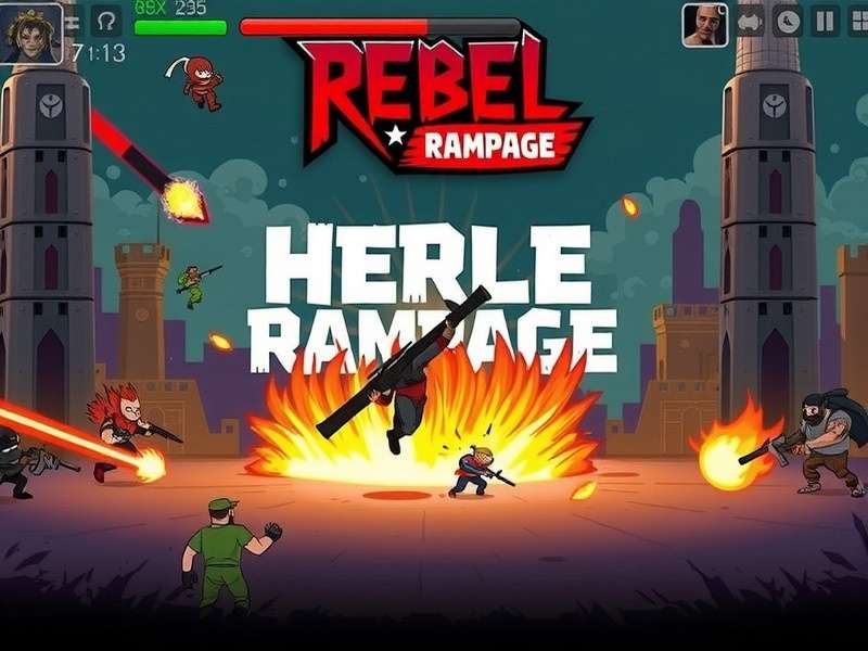Rebel Rampage character lineup showing diverse heroes