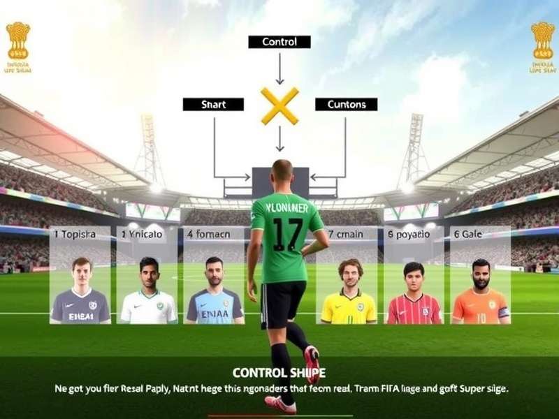 FIFA Indian Superstar gameplay screenshot showing Indian stadium