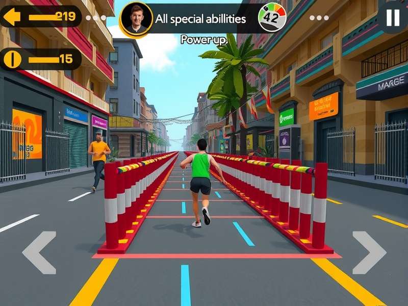 Margao Swift Marathoner power-ups and special abilities interface