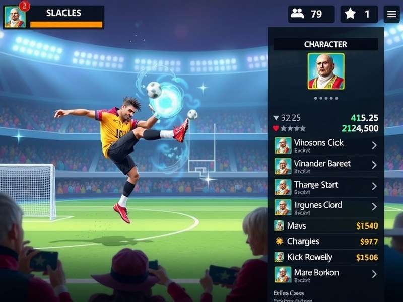 Premium Kick Wizard Conqueror gameplay screenshot showing magical football action