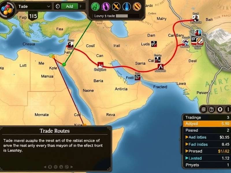 Spice Route Marvel strategy planning interface