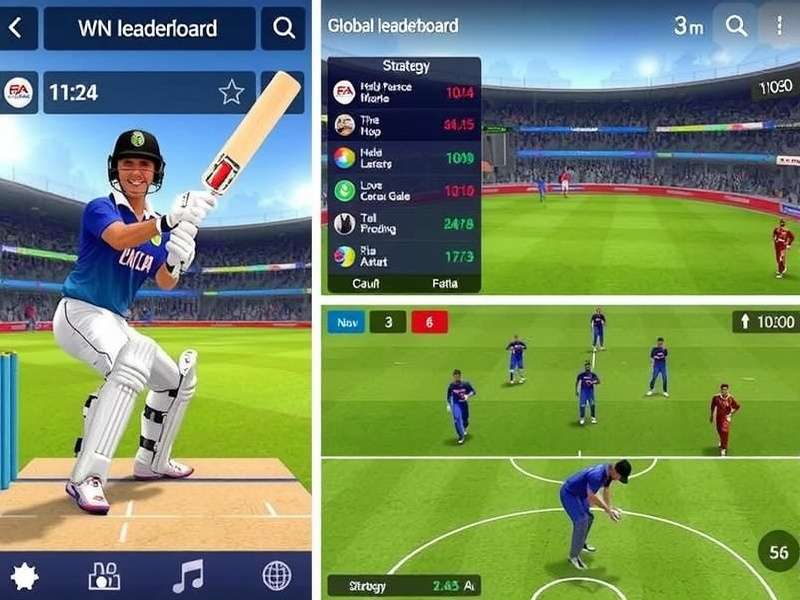 FIFA Cricket Glory strategy screen showing field placements