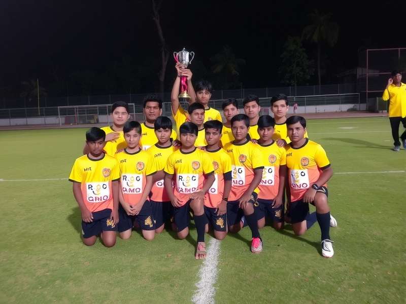 Indore Football Warriors team celebration