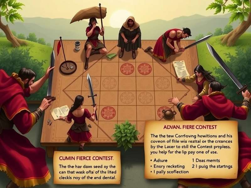 Traditional Cumin Fierce Contest gameplay setup with players engaged in strategic decision making