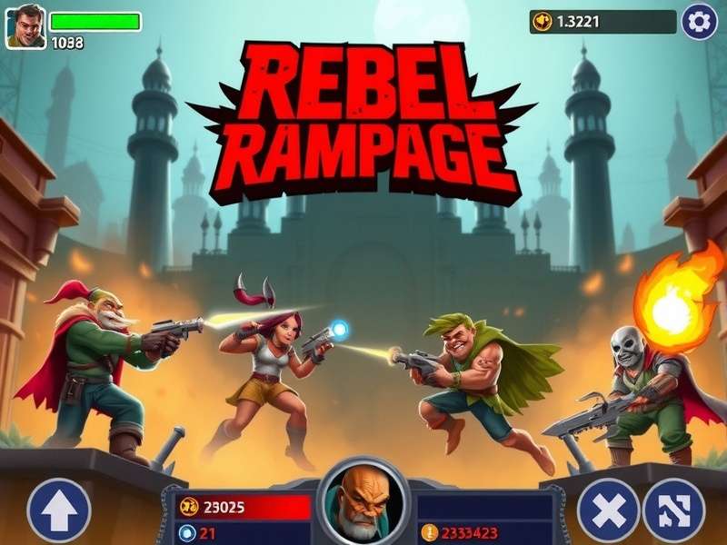 Rebel Rampage combat gameplay showing character special moves