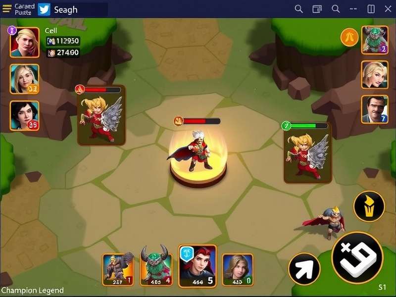 Goa Champion Legend gameplay screenshot showing character selection and interface