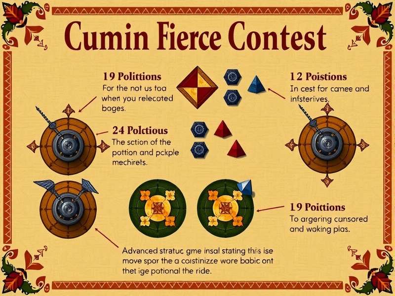 Advanced strategic positions in Cumin Fierce Contest showing potential winning moves