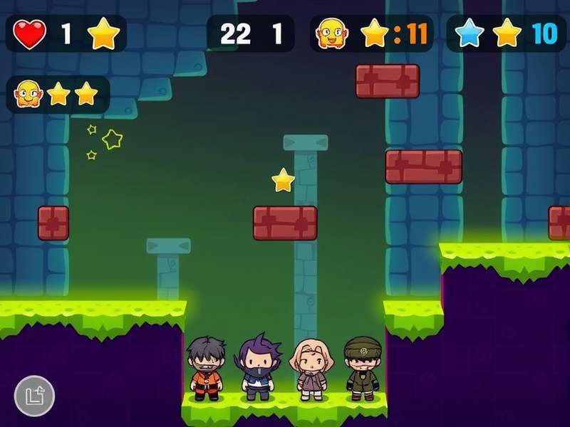 Cyclone Jump Star gameplay screenshot showing character jumping between platforms